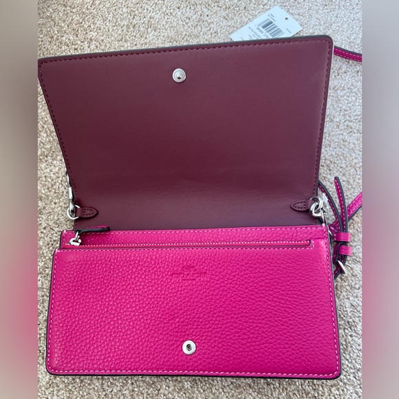 Coach Crossbody Style #CM851 Pink with rivets RVTS FOVER CLT XBDY New - Picture 7 of 12